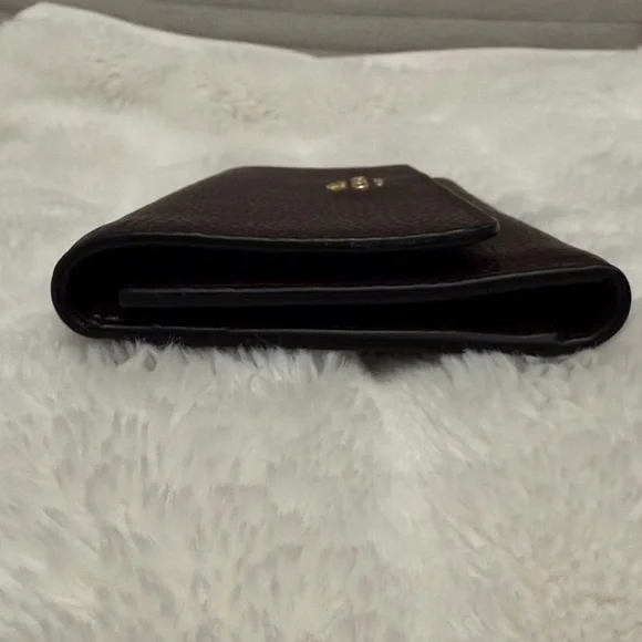 NEW Coach Dark Brown Leather Wallet - Picture 3 of 6